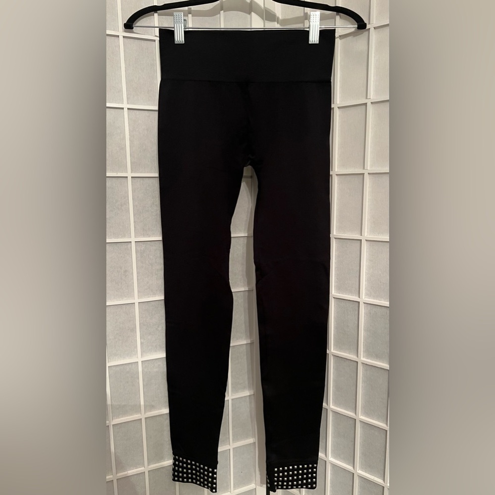 INC International Concepts Black Stud Legging